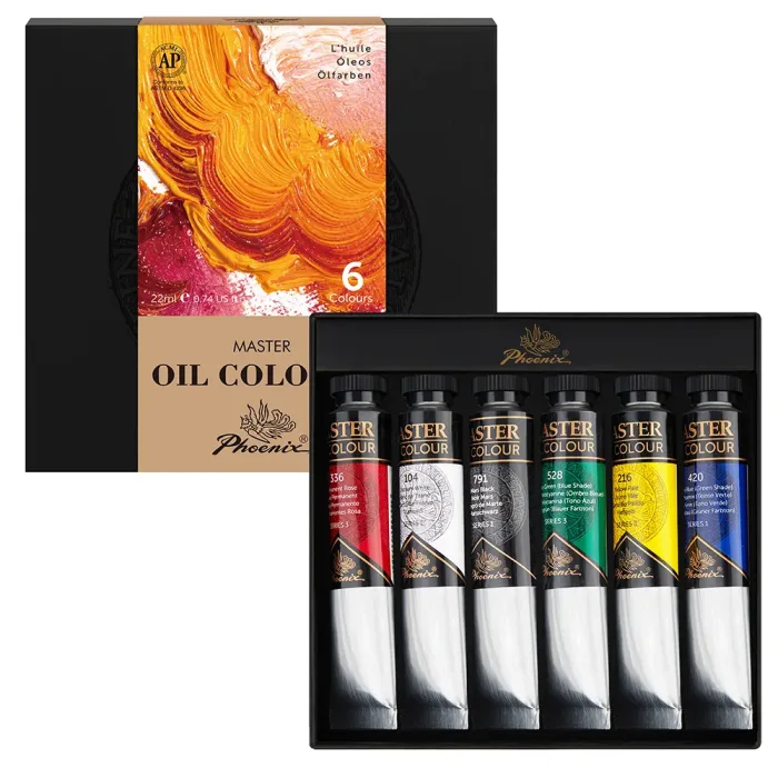 PHOENIX MASTER EXTRA FINE OIL COLOUR 6*22ml