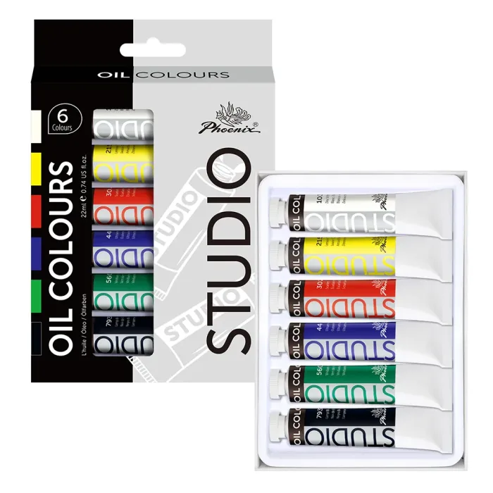 PHOENIX STUDIO OIL COLOUR SET 6*22ml