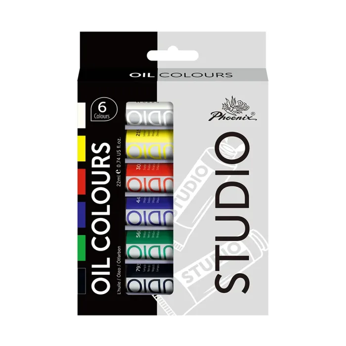PHOENIX STUDIO OIL COLOUR SET 6*22ml - Image 4