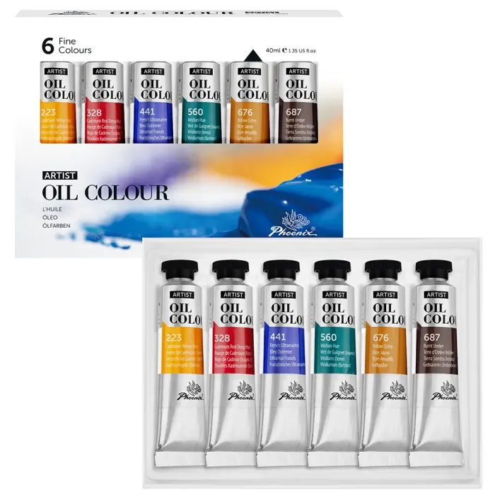 PHOENIX ARTIST FINE OIL COLOUR 6*40ML