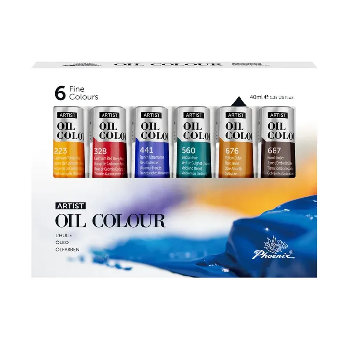 PHOENIX ARTIST FINE OIL COLOUR 6*40ML - Image 4