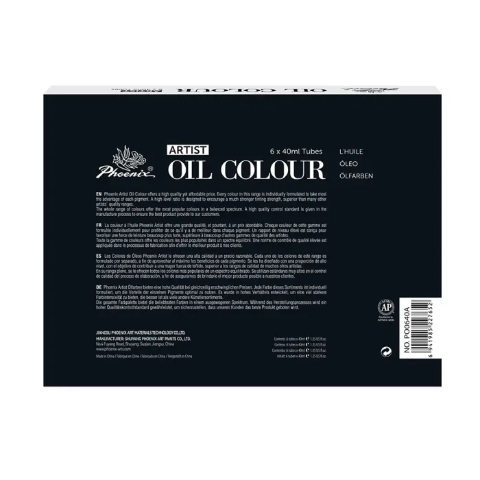 PHOENIX ARTIST FINE OIL COLOUR 6*40ML - Image 5