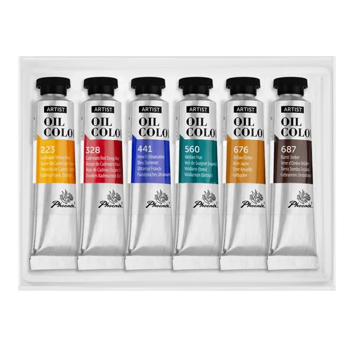 PHOENIX ARTIST FINE OIL COLOUR 6*40ML - Image 3