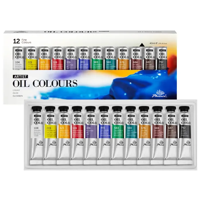 PHOENIX ARTIST FINE OIL COLOUR 12*40ML