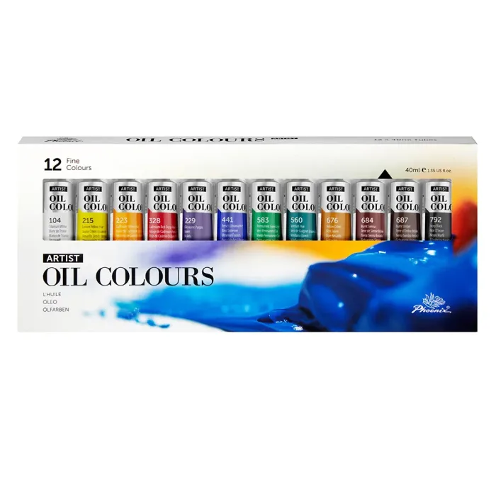 PHOENIX ARTIST FINE OIL COLOUR 12*40ML - Image 4