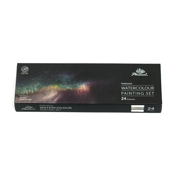 Phoenix Professional Watercolour Portable Set 24*half pans