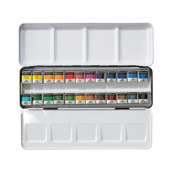 Phoenix Professional Watercolour Portable Set 24*half pans - Image 2