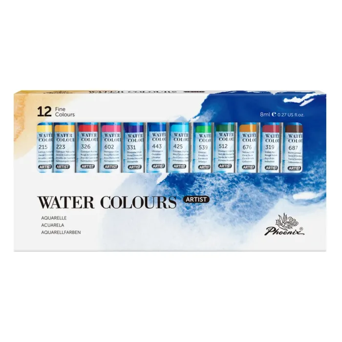 PHOENIX ARTIST WATERCOLOUR SET 12*8ml - Image 4