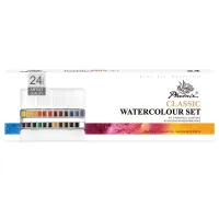 PHOENIX ARTIST WATERCOLOUR  PORTABLE SET 24*COLOURS - Image 4