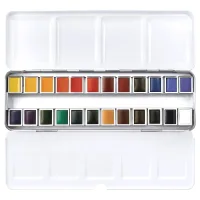 PHOENIX ARTIST WATERCOLOUR  PORTABLE SET 24*COLOURS - Image 3