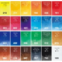 PHOENIX ARTIST WATERCOLOUR  PORTABLE SET 24*COLOURS - Image 2