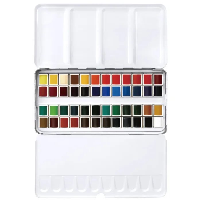 PHOENIX ARTIST WATERCOLOUR  PORTABLE SET 48*COLOURS - Image 3
