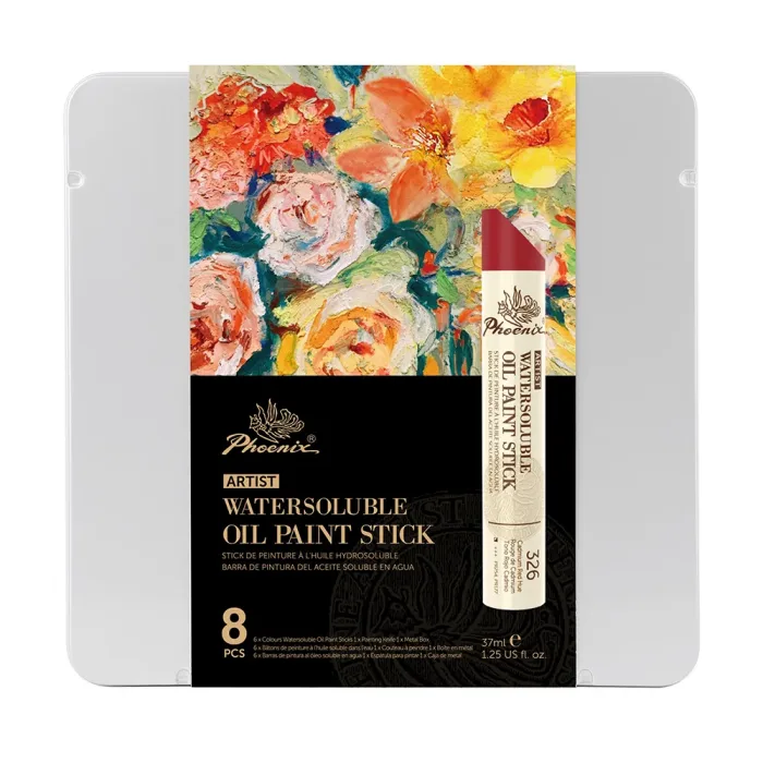 PHOENIX ARTIST WATERSOLUBLE OIL PAINT STICKES 6*COLOURS - Image 4