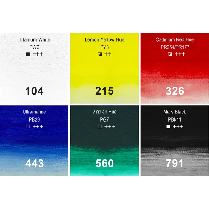 PHOENIX ARTIST WATERSOLUBLE OIL PAINT STICKES 6*COLOURS - Image 2