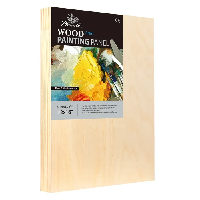 Phoenix Professional Series,1 5/8" Unprimed Surface Wood Painting Board