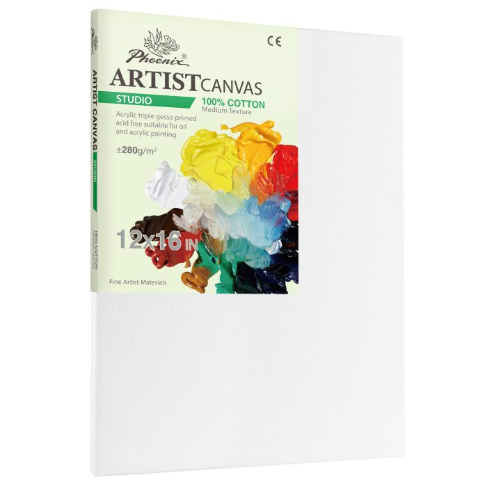Phoenix Studio Series, 9oz Acrylic Titanium Primed Cotton Canvas±280g/m²