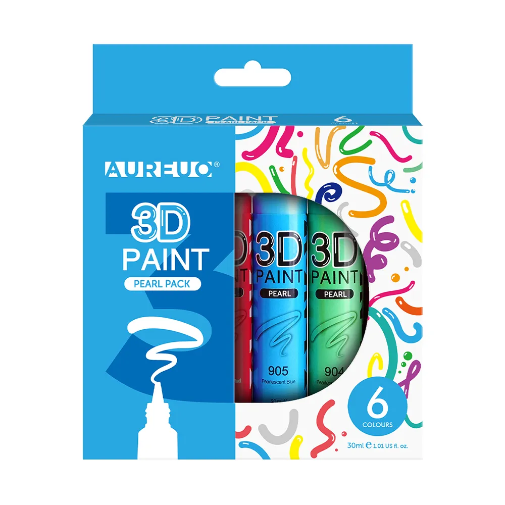 3D PAINT PEARL PACK 6 X 25ML