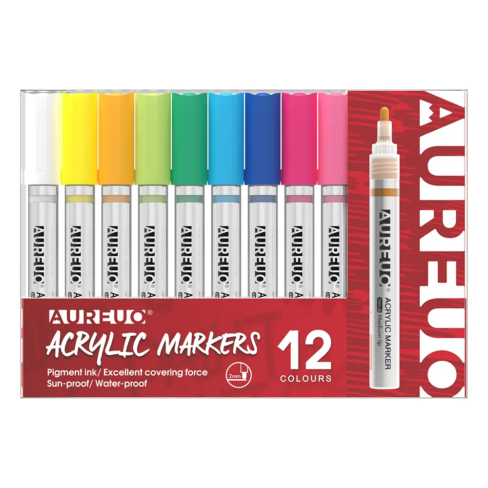 ACRYLIC MARKER SET 2MM TIP