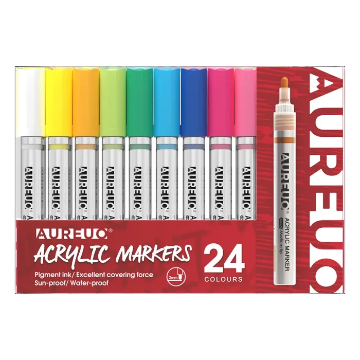 ACRYLIC MARKER SET 2MM TIP - Image 2