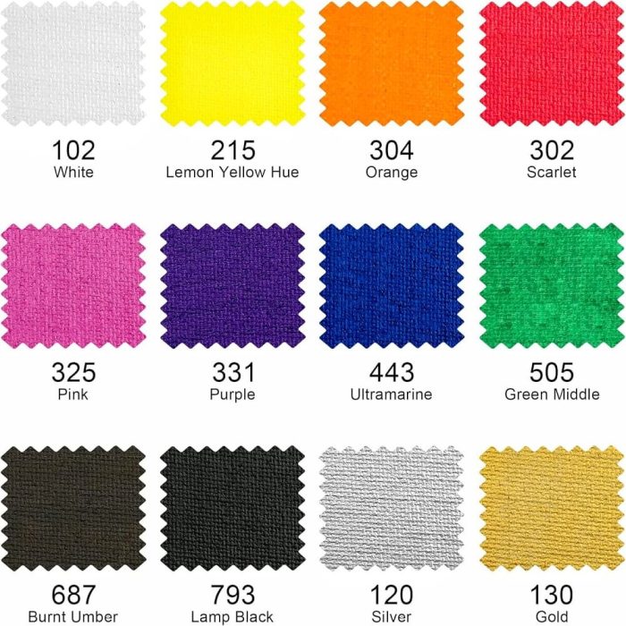 FABRIC PAINT SET 59ML - Image 2