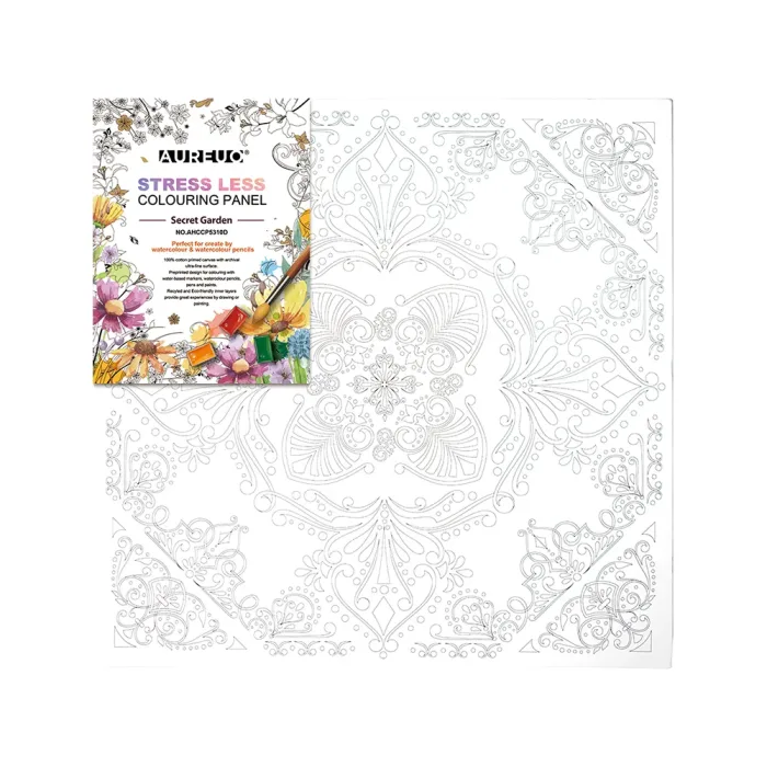 SECRET GARDEN COLOURING CANVAS PANEL