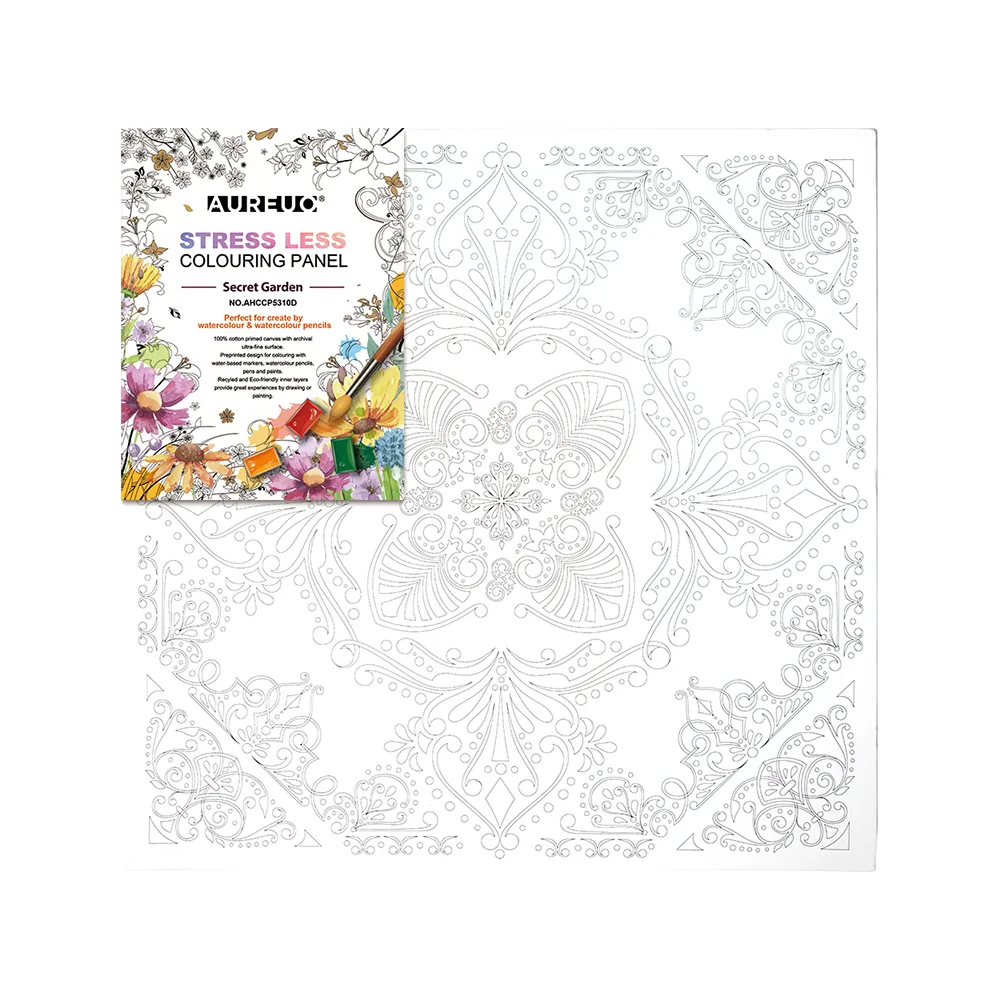 SECRET GARDEN COLOURING CANVAS PANEL