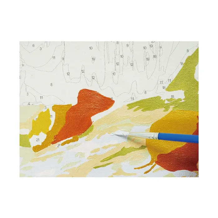 PRE-PRINTED ACRYLIC PAINT BY NUMBER CANVAS KIT - Image 2