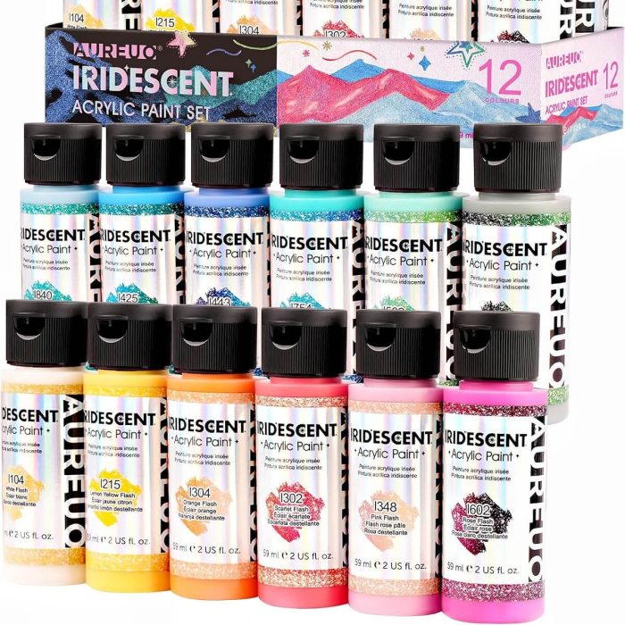 IRIDESCENT ACRYLIC PAINT SET 59ML