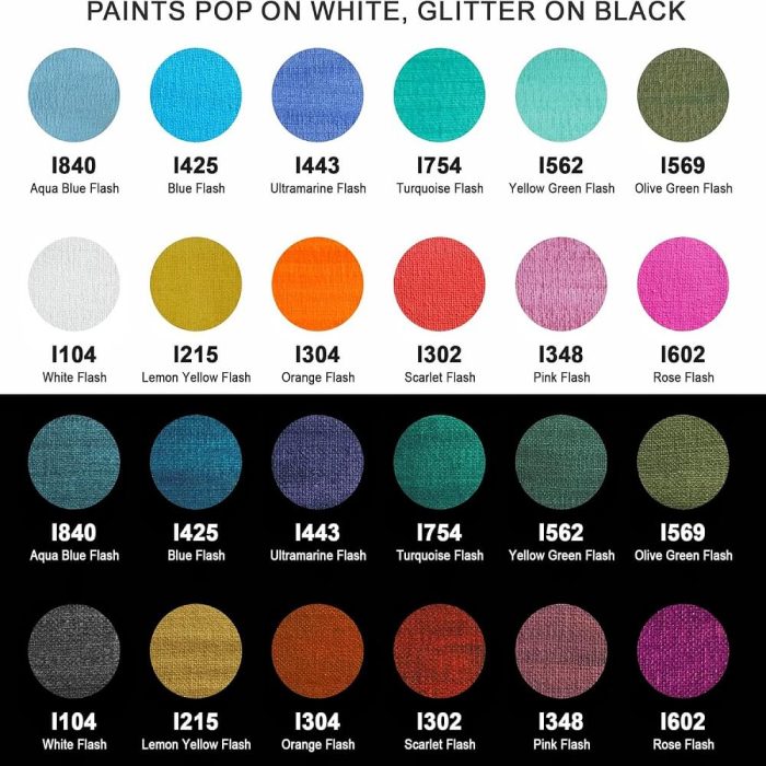 IRIDESCENT ACRYLIC PAINT SET 59ML - Image 2