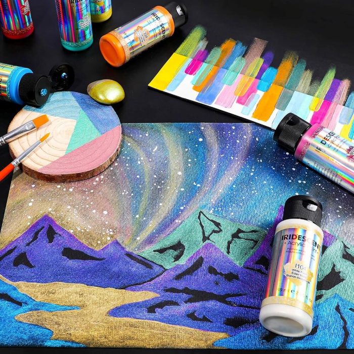 IRIDESCENT ACRYLIC PAINT SET 59ML - Image 5