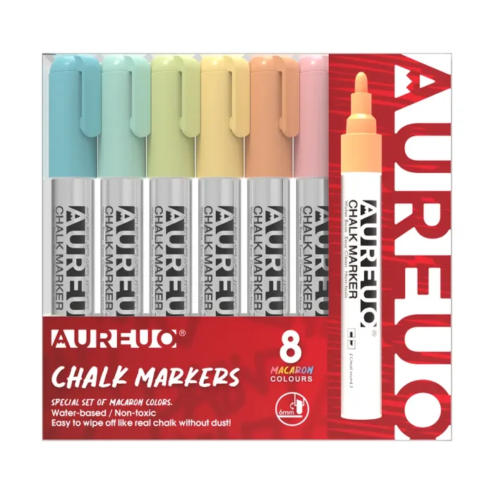 MACARON COLOURS CHALK MARKER SET 8 PCS