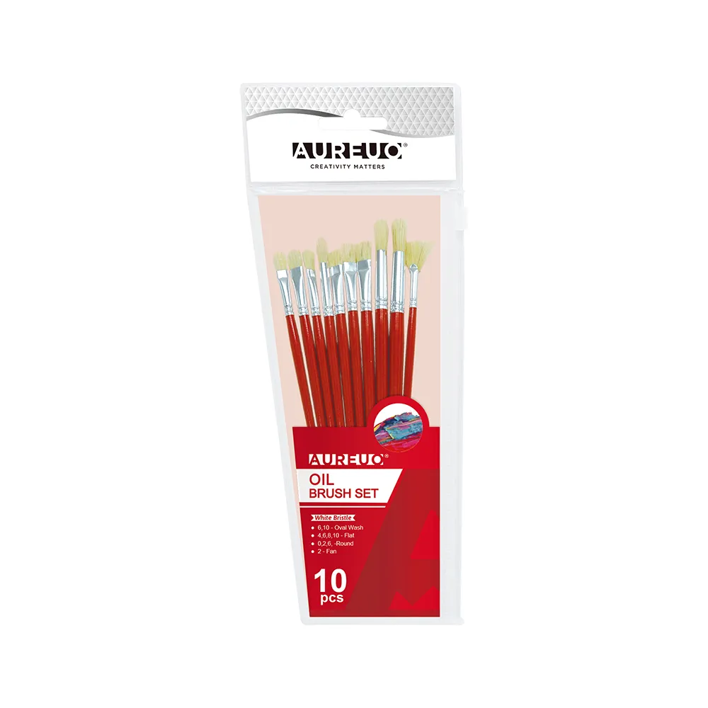 OIL BRUSH SET 10PCS