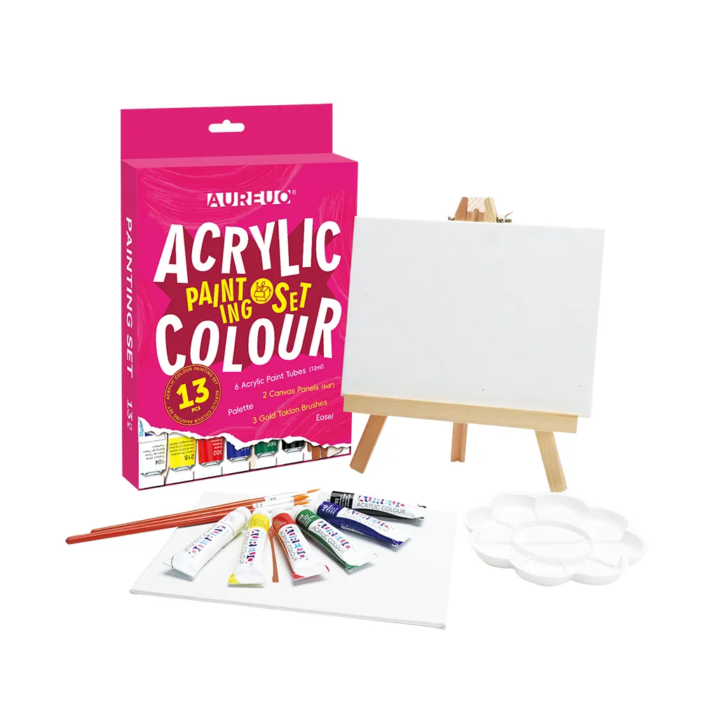 ACRYLIC CANVAS PANEL PAINTING SET 13 PCS