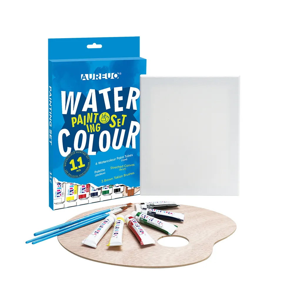 WATERCOLOUR CANVAS PAINTING SET 11 PCS