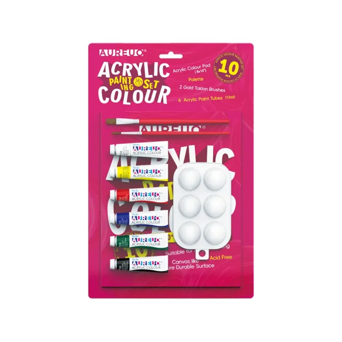 ACRYLIC PAINTING SET 10 PCS