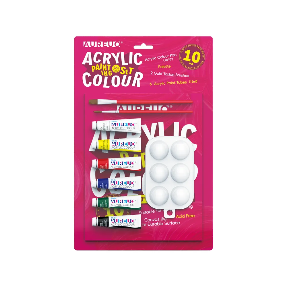 ACRYLIC PAINTING SET 10 PCS