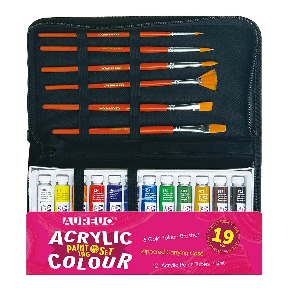 ACRYLIC PAINTING CASE SET 19 PCS