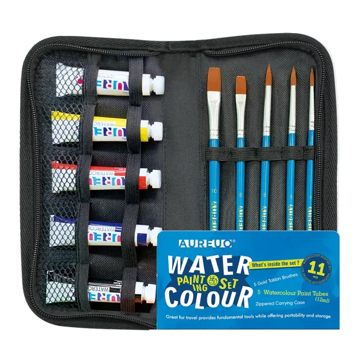 WATERCOLOUR PAINTING CASE SET 11 PCS