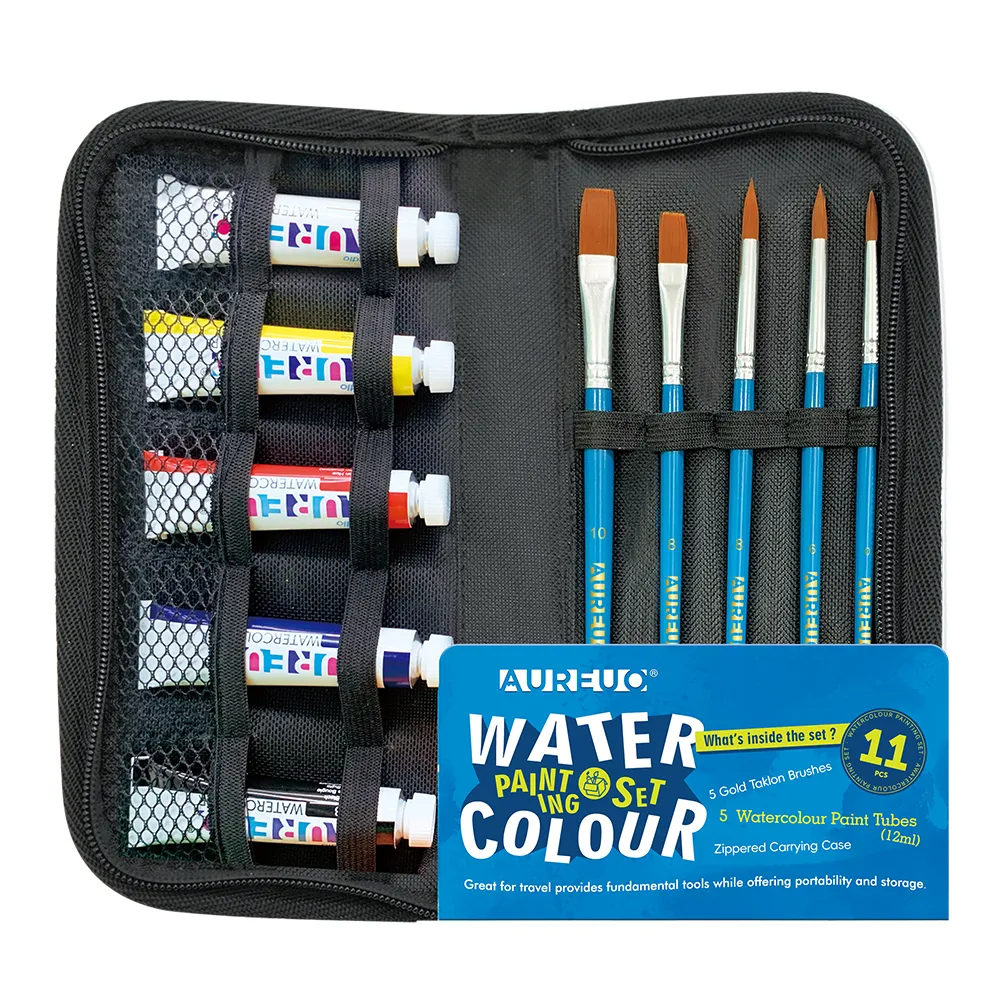WATERCOLOUR PAINTING CASE SET 11 PCS