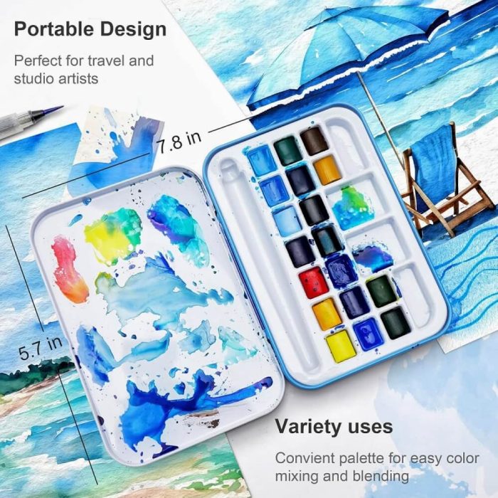 WATERCOLOUR PORTABLE SET LANDSCAPE - Image 3