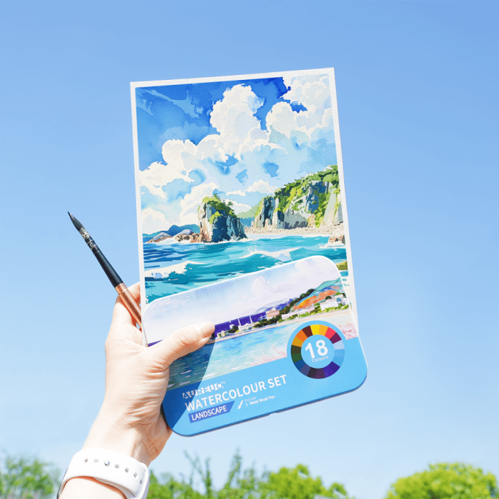 WATERCOLOUR PORTABLE SET LANDSCAPE - Image 5