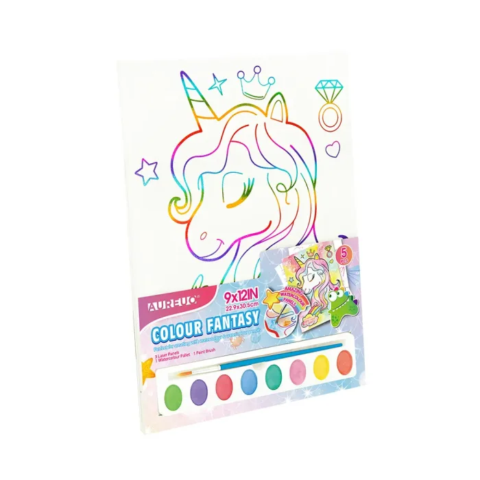WATERCOLOR CANVAS PANEL PAINT SET