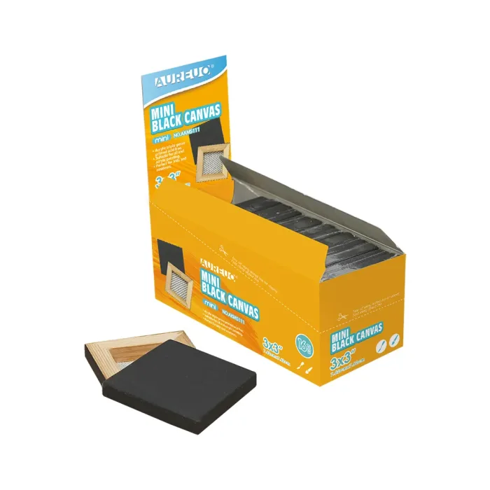 MINI BLACK CANVAS DISPLAY BOX
