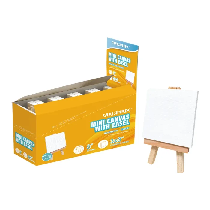 MINI CANVAS WITH EASEL DISPLAY BOX 3X3"