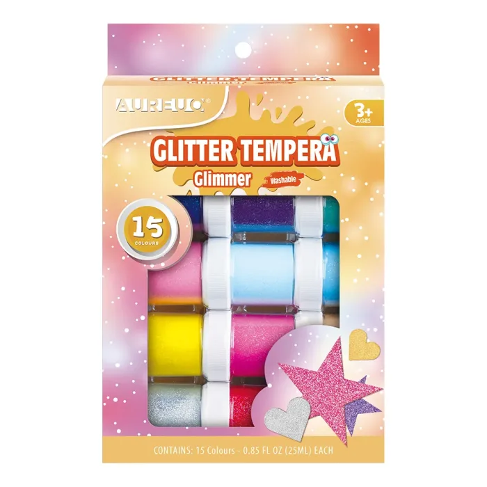 GLIMMER TEMPERA PAINT POT SET