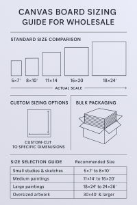custom size canvas board