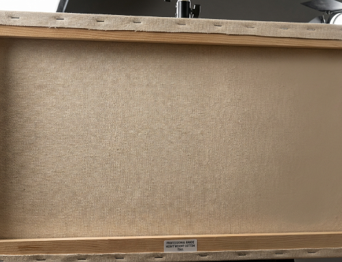 Heavy Duty Material Stretched Canvas: Robust Texture for Mixed Media