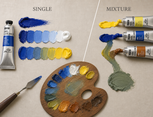 Single-Pigment vs Multi-Pigment Oil Colours: Mixing Behaviour and Palette Design