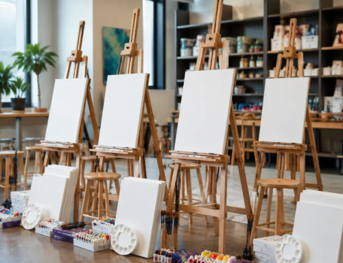 Wholesale Art Supplies for Schools: Complete Canvas Paint Easel and Tool Packages